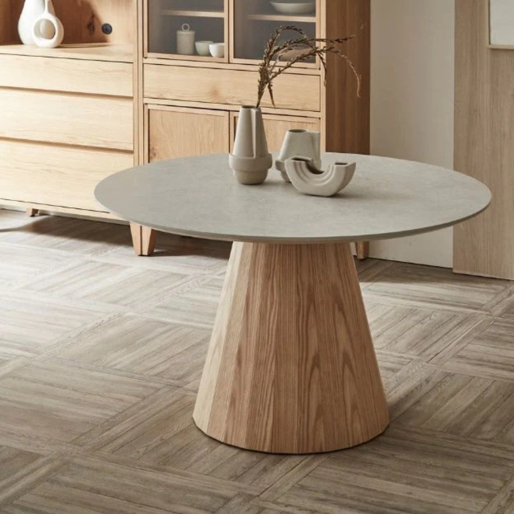 ラウンドテーブル 100cm / 110cm / 120cm メラミン天板 北欧ナチュラル